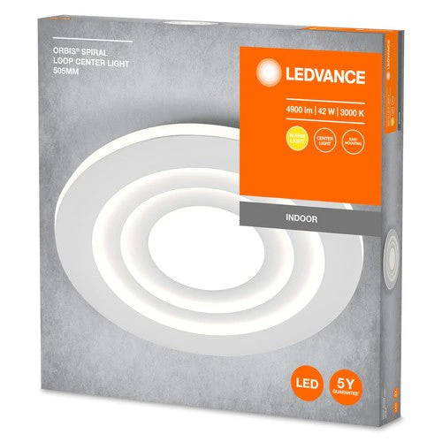 LEDVANCE ORBIS SPIRAL LOOP lampada da soffitto, bianca, 42W, 4000lm - Image 3