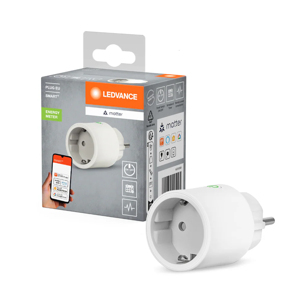 LEDVANCE Matter SMART+ Plug presa intelligente da interno, bianca