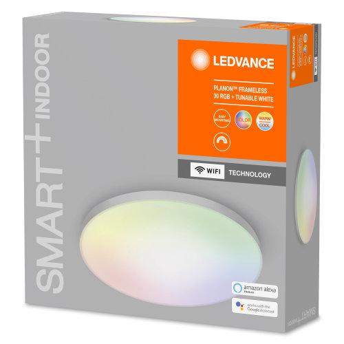 LEDVANCE Wifi SMART+ Planon Lampada da soffitto LED senza cornice RGBW multicolore 30cm 20W / 3000-6500K - Image 3