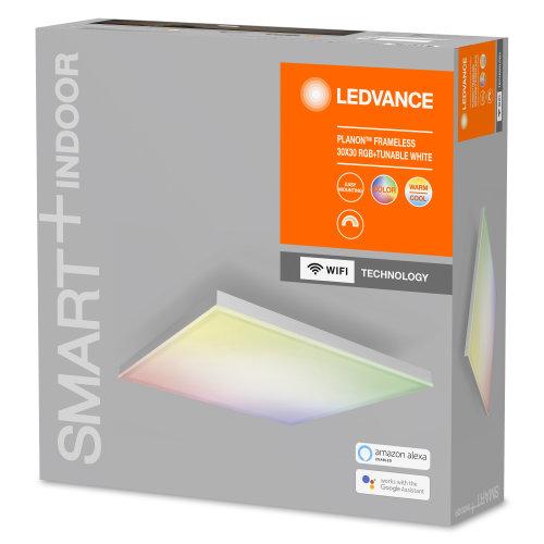 LEDVANCE Wifi SMART+ Planon Lampada da soffitto LED senza cornice RGBW multicolore 30X30cm 20W / 3000-6500K - Image 3