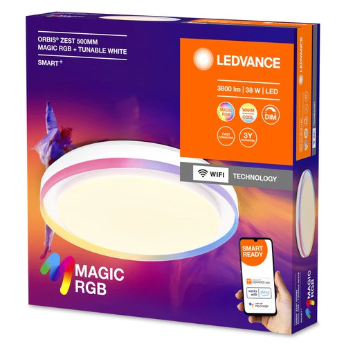 LEDVANCE SMART + WIFI Magic lampada da soffitto, bianca, 32W, 3400lm - Image 3