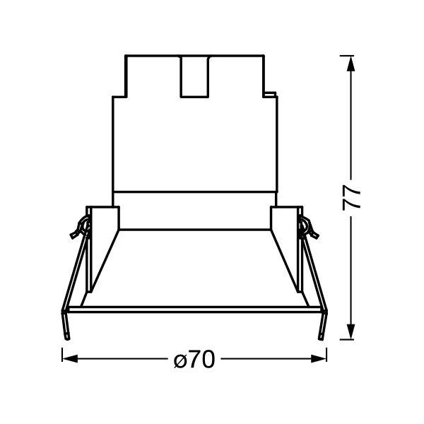 LEDVANCE SPOT TWIST Downlight, Ø 70mm, bianco, 5W, 400lm, 840 WT - Image 3