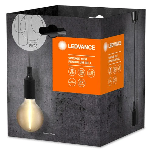 LEDVANCE Vintage 1906® Lampada a sospensione BELL E27, nero - Image 3