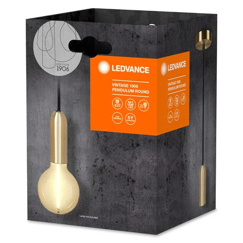 LEDVANCE Vintage 1906® Lampada a sospensione TONDA E27, oro - Image 3