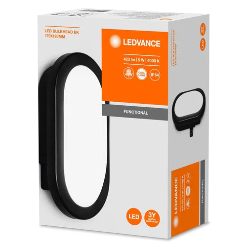 LEDVANCE LED Plafoniera LED Applique da parete Lampada per ambienti umidi 5,5W / 4000K Bianco freddo - Image 3