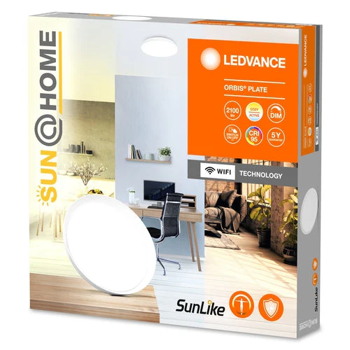 LEDVANCE Wifi SUN@HOME ORBIS PLATE Lampada da soffitto 43cm 26W / 2200-5000K B-merce - Image 3