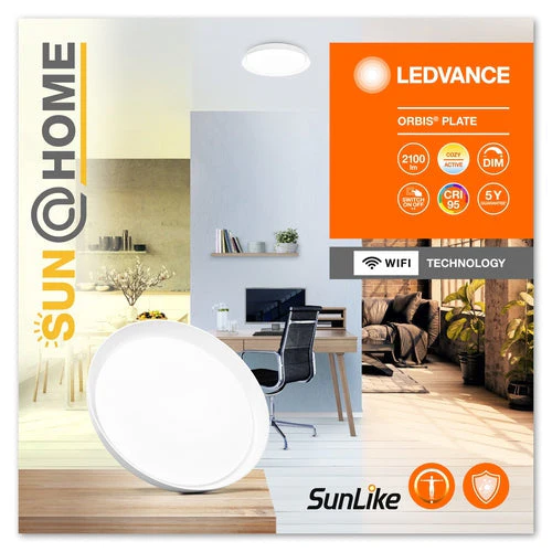 LEDVANCE Wifi SUN@HOME ORBIS PLATE Lampada da soffitto 43cm 26W / 2200-5000K B-merce - Image 4