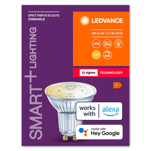 LEDVANCE ZigBee SMART+ Lampada LED Spot bianco caldo dimmerabile (ex 50W) 4,7W / 2700K GU10 - Image 3
