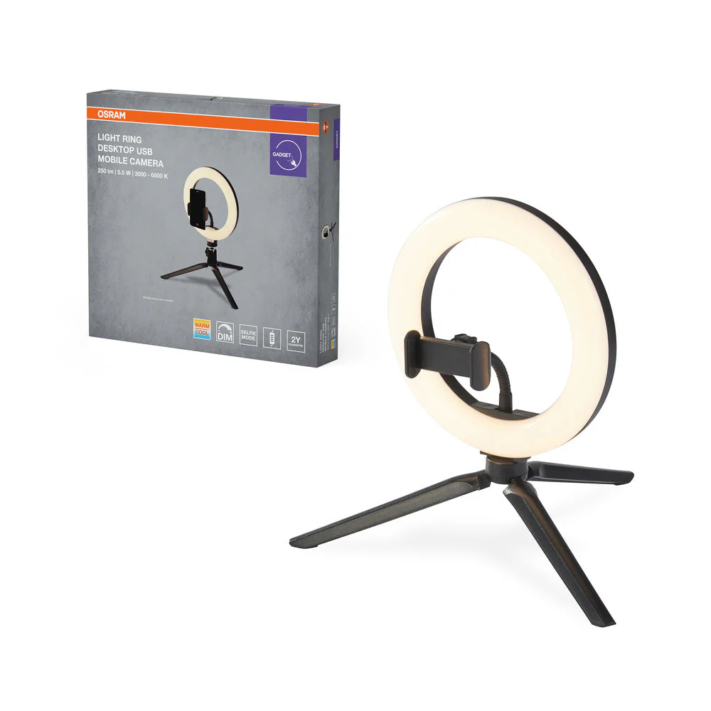 OSRAM Dimmabile Bluetooth LED Mobile Anello Luce per Fotocamera