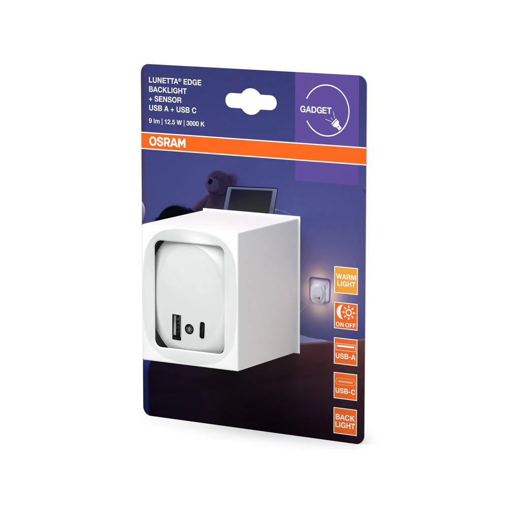 OSRAM LUNETTA EDGE Luce notturna per presa, 0,35W, 10lm, bianco - Image 3