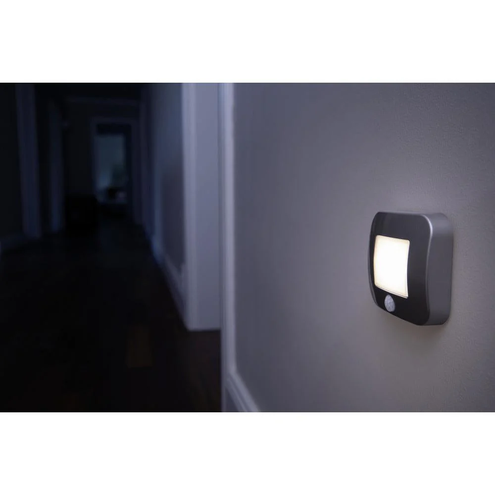 OSRAM NIGHTLUX® Hall Batteria LED Luce Notturna con Sensore 0,3W / 4000K Bianco Freddo, grigio - Image 3