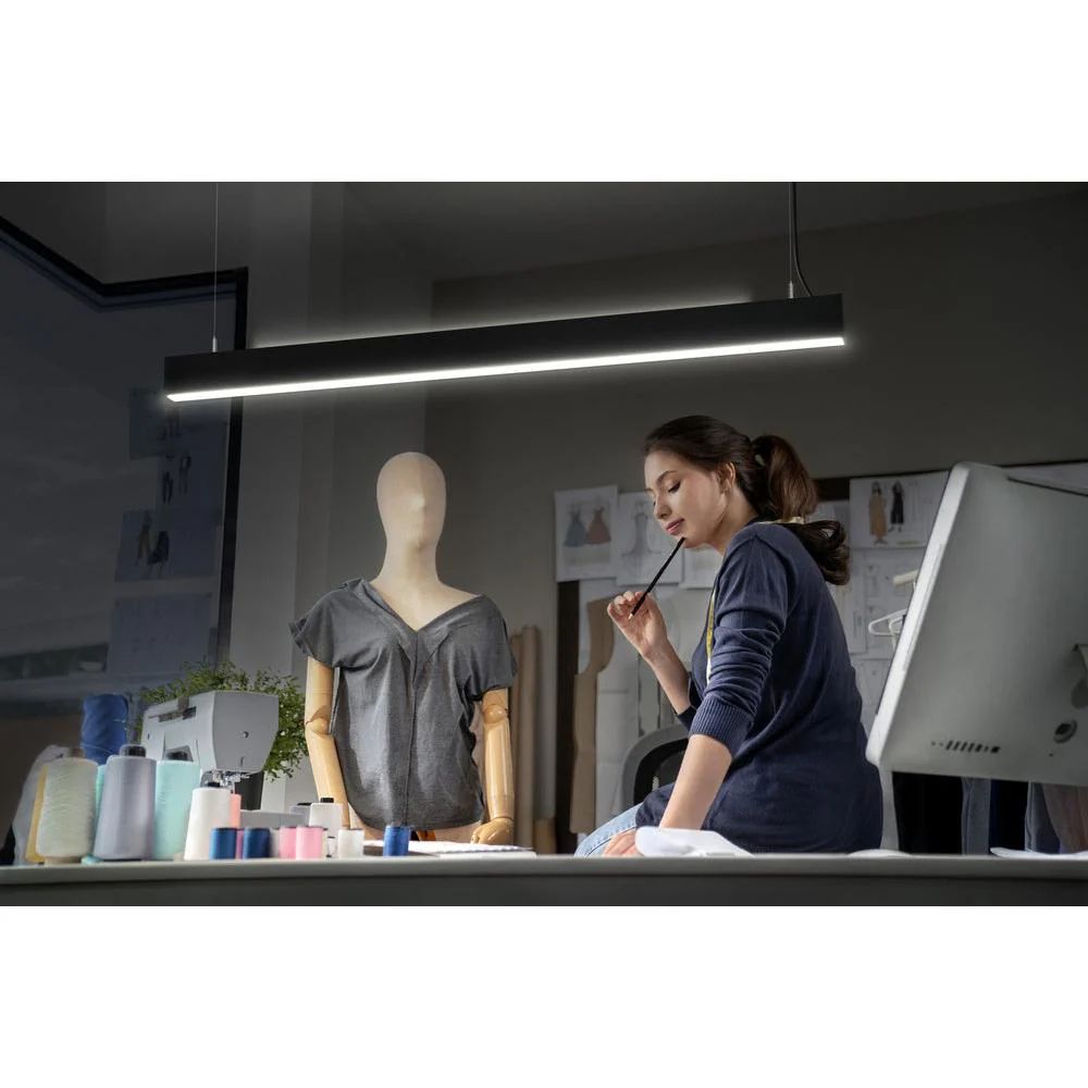 LEDVANCE OFFICE LINE Lampada a sospensione, 42W, 4000K, 4400lm, DIM Nero - Image 4