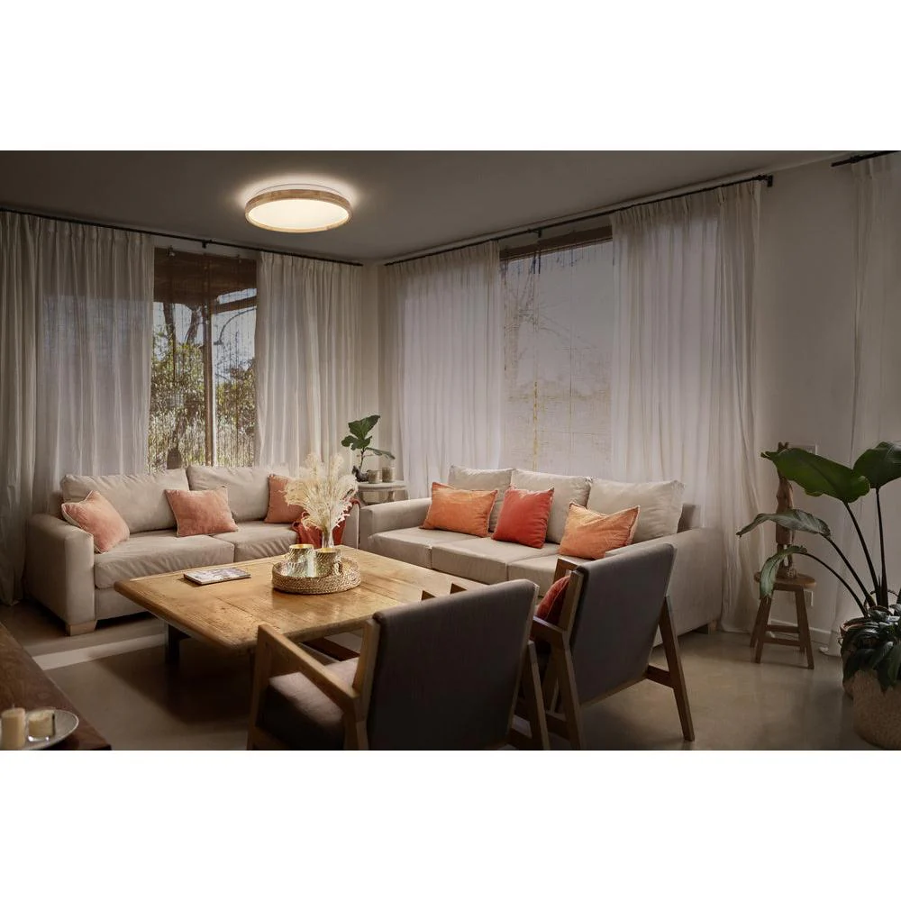 OSRAM ORBIS Alison lampada da soffitto 16W dimmerabile Click-DIM 295mm decorazione in legno - Image 4
