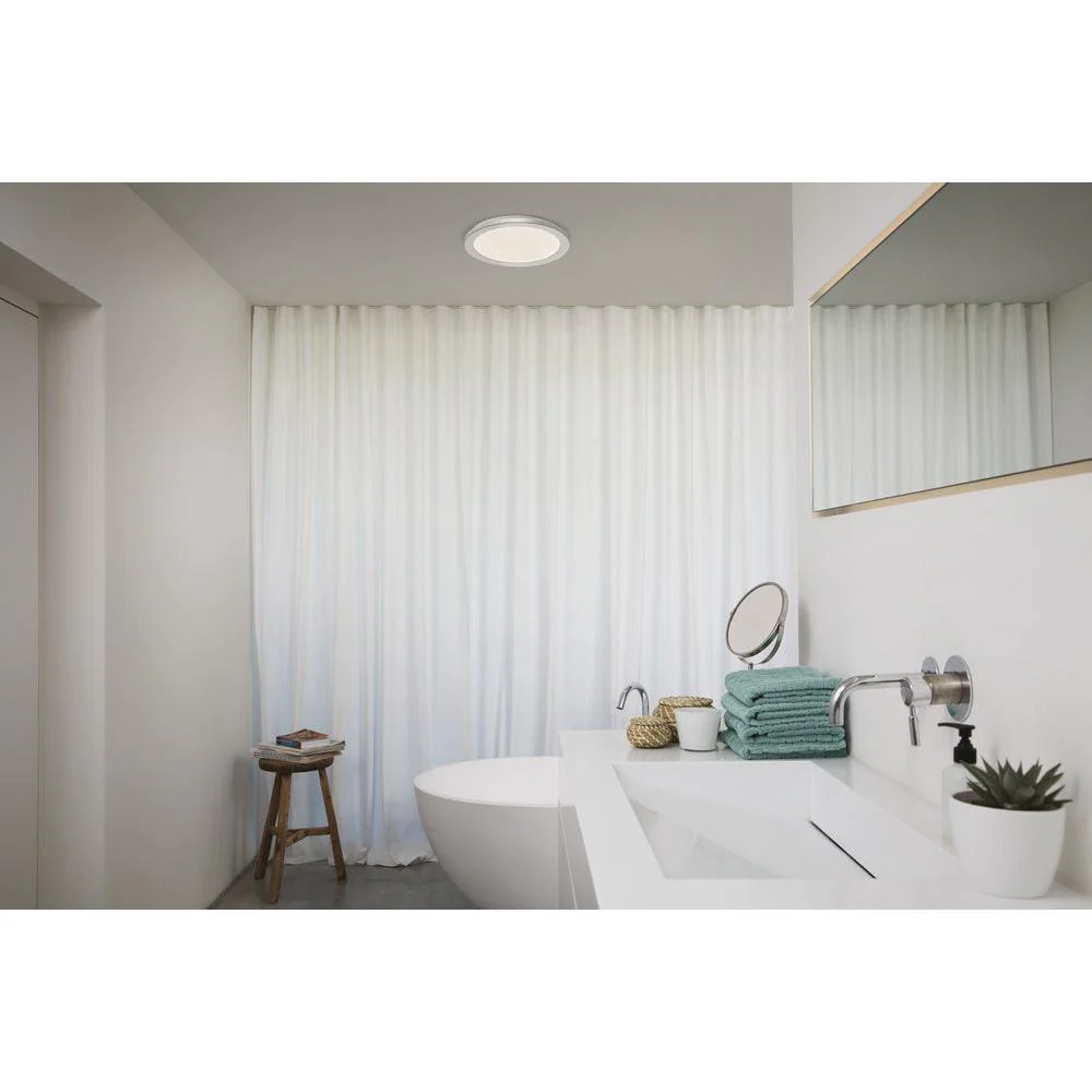 OSRAM ORBIS Disc lampada da soffitto per bagno 30cm 22W Click CCT IP44 cromo - Image 4
