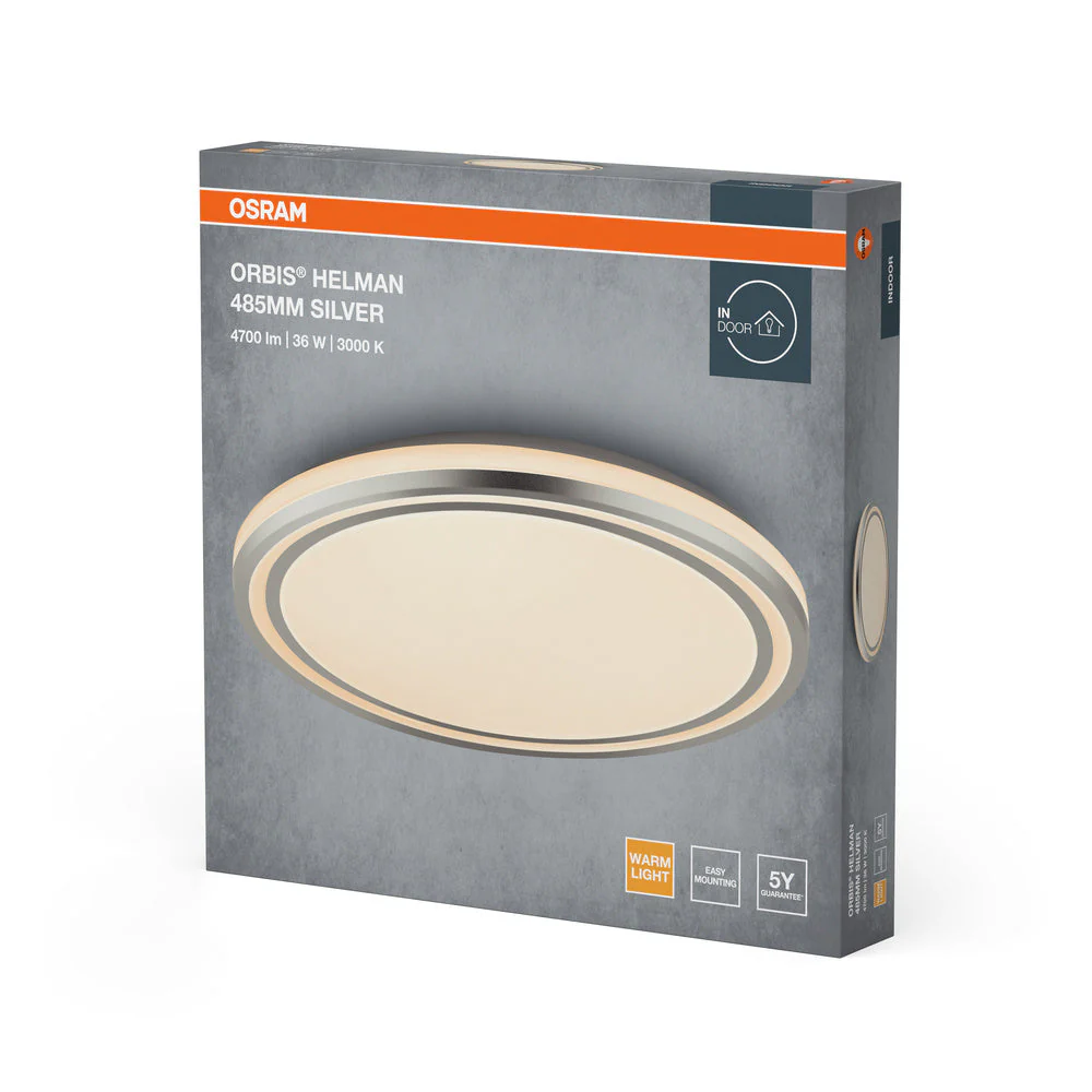 OSRAM ORBIS Helman lampada da soffitto 36W 2500lm bianco/argento - Image 3