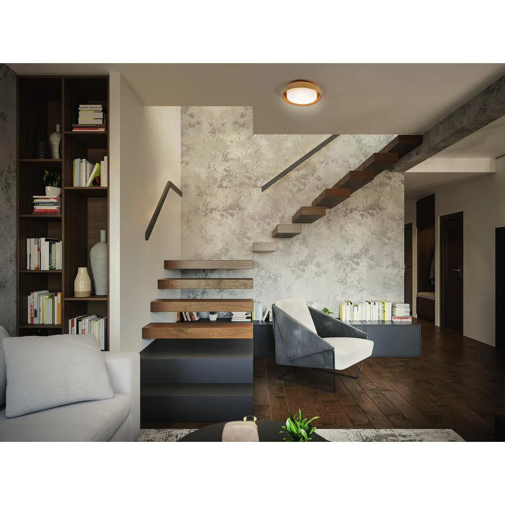 OSRAM ORBIS MADRID lampada da soffitto 290mm, colore legno, E27 - Image 4