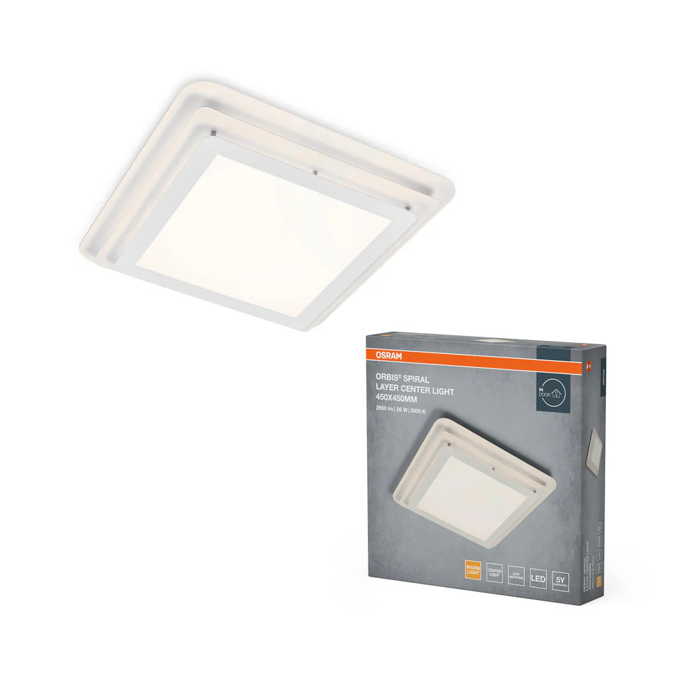 OSRAM ORBIS SPIRAL LAYER lampada da soffitto, bianca, 26W, 3000lm