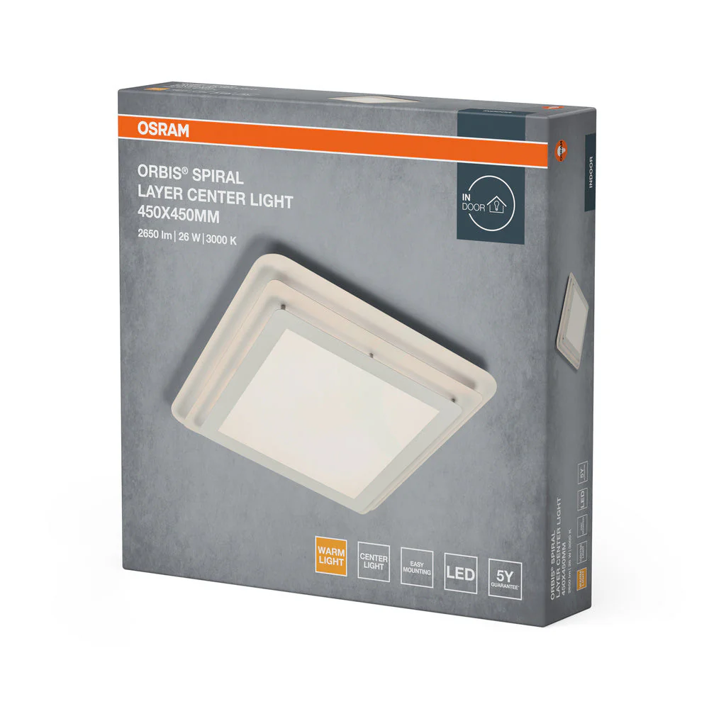 OSRAM ORBIS SPIRAL LAYER lampada da soffitto, bianca, 26W, 3000lm - Image 3