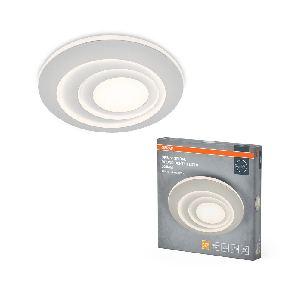OSRAM ORBIS SPIRALE RD CL Lampada da soffitto, bianca, 42W, 4000lm