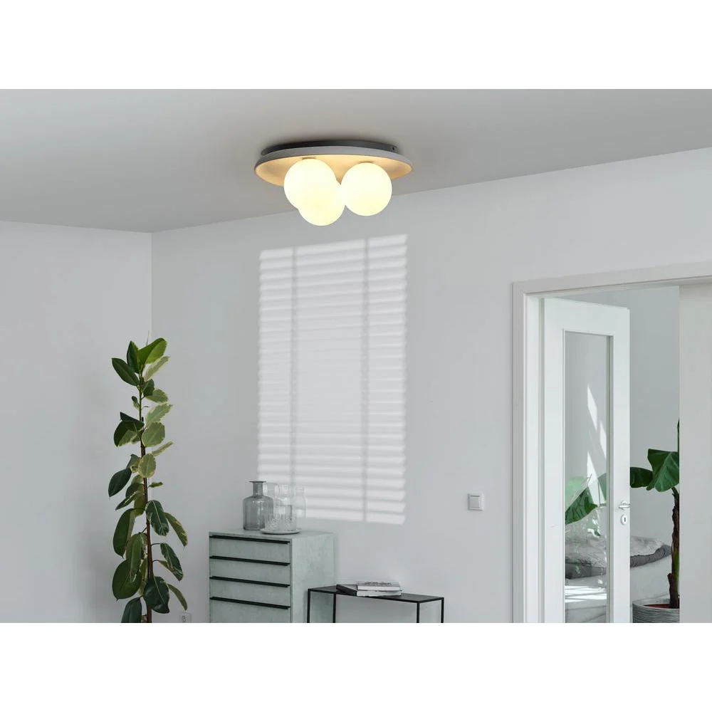 OSRAM DECOR Concrete Nest lampada da soffitto grigia, 3 fiamme, G9 - Image 5