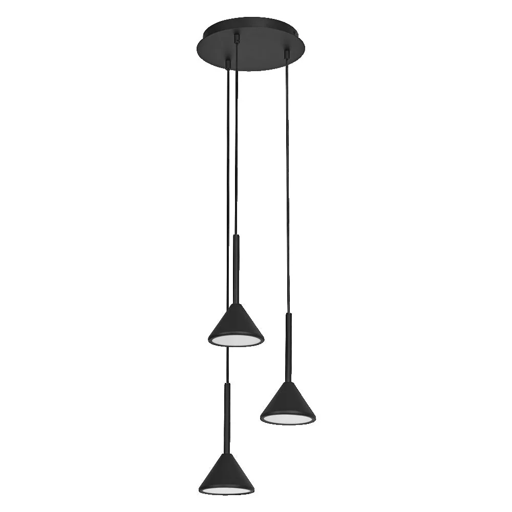 OSRAM DECOR Fuji 3X Lampadario a sospensione PL 13W 930 Nero - Image 3