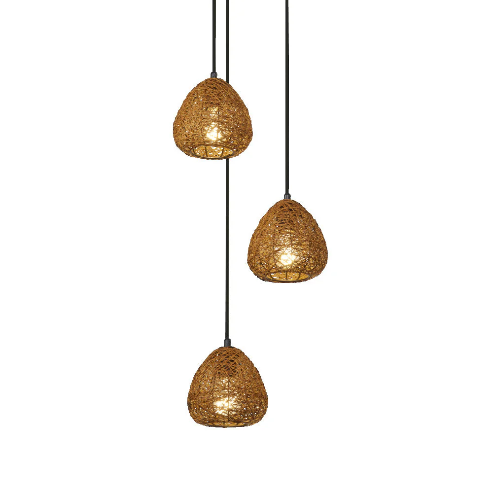 OSRAM DECOR Lampada a sospensione Paper Drop Pendelleuchte Piastra 3xE27 Beige