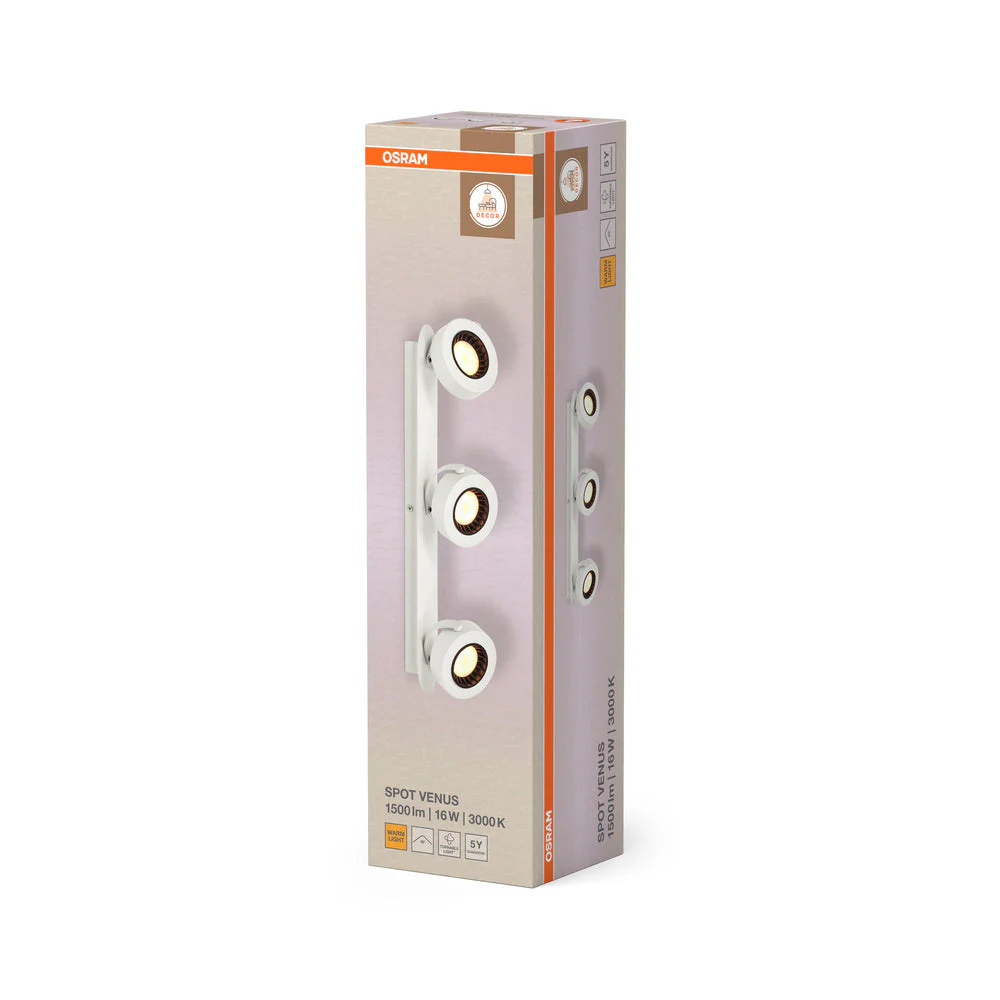 OSRAM DECOR SPOT VENUS lampada da soffitto, 16W, 650lm, bianco - Image 4