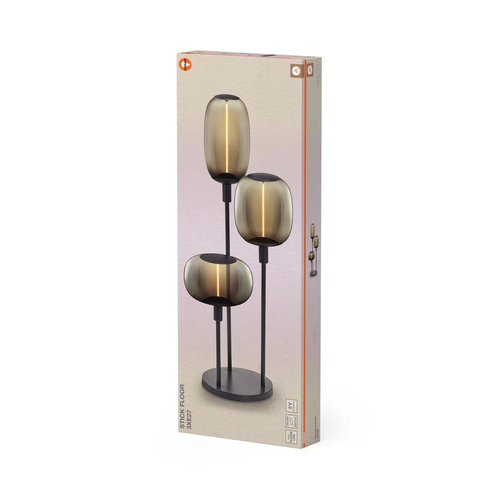OSRAM Decor Stick Floor Dark Grey Lampada da terra 78cm 3x E27 - Image 4