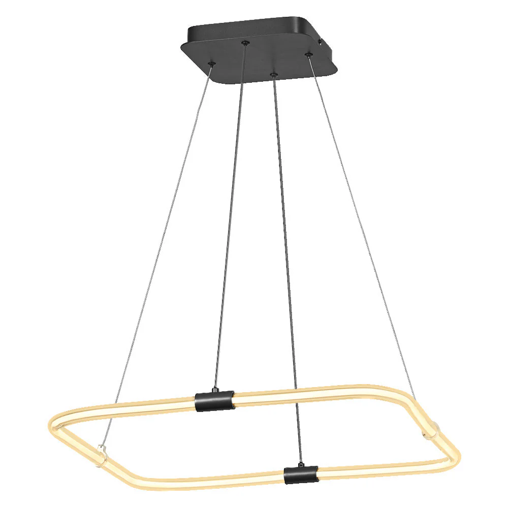 OSRAM DECOR Tetragon Lampada a sospensione, 18W, 3000K, 2000lm, Bianco caldo, Click DIM