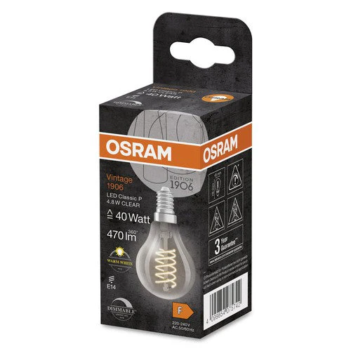 OSRAM Vintage 1906® Classica P LED-Lampada, 4,8W, 470lm - Image 3