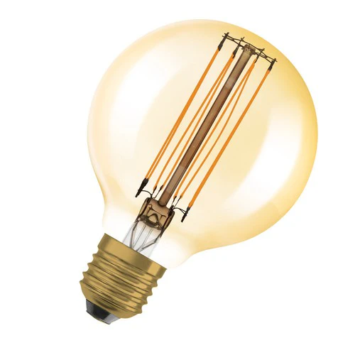 Lampade LED dimmerabili OSRAM, edizione vintage, ricambio da 40 watt, E27, G80, 2200 Kelvin, luce calda e confortevole, vetro trasparente, confezione singola - Image 2