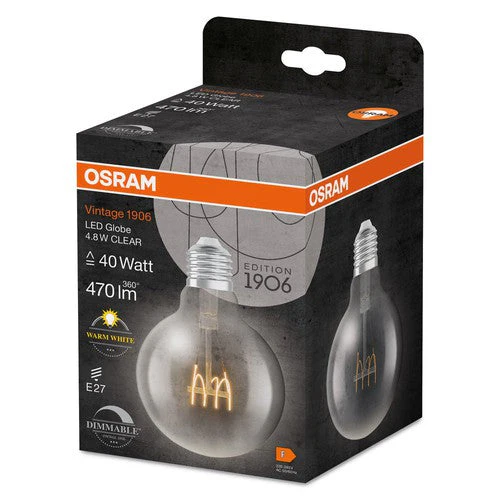 OSRAM Vintage 1906® Lampadina Classic Globe95, dimmerabile, bianco caldo, 4,8W, 470lm - Image 3