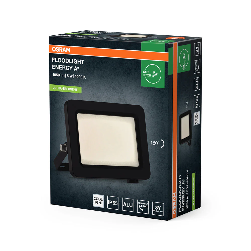 OSRAM FARETTI EFFICIENZA ENERGETICA Strahler, 5W, Grigio scuro - Image 3