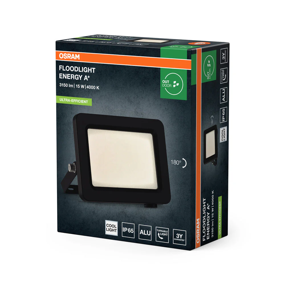 OSRAM FARETTI EFFICIENZA ENERGETICA Strahler, 15W, 4000K Dunkelgrau - Image 3