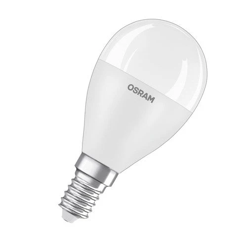OSRAM lampadine LED, forma classica miniball, sostituzione 60 watt, E14, forma P, 4000 kelvin, bianco freddo, opaco - Image 2