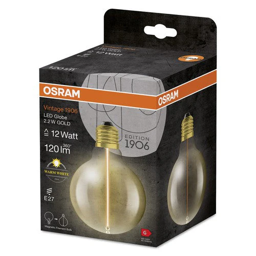 OSRAM Vintage 1906® Lampadina Classica Globe95, 2,2W, 120lm, Bianco Caldo, E27 - Image 3
