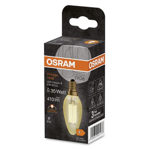 OSRAM Vintage 1906® Classica B LED-Lampadina, 4W, 410lm, E14 - Image 3