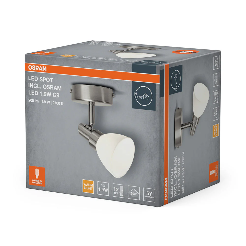 OSRAM LED SPOT G9 G9 1.9W, 200 lm, 2700 K, Bianco caldo - Image 3