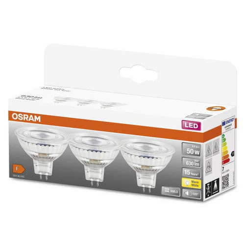 OSRAM SPOT MR16 GL 50 LED-lampada riflettore, 6,5W, 630lm, GU5.3, bianco caldo - Image 3