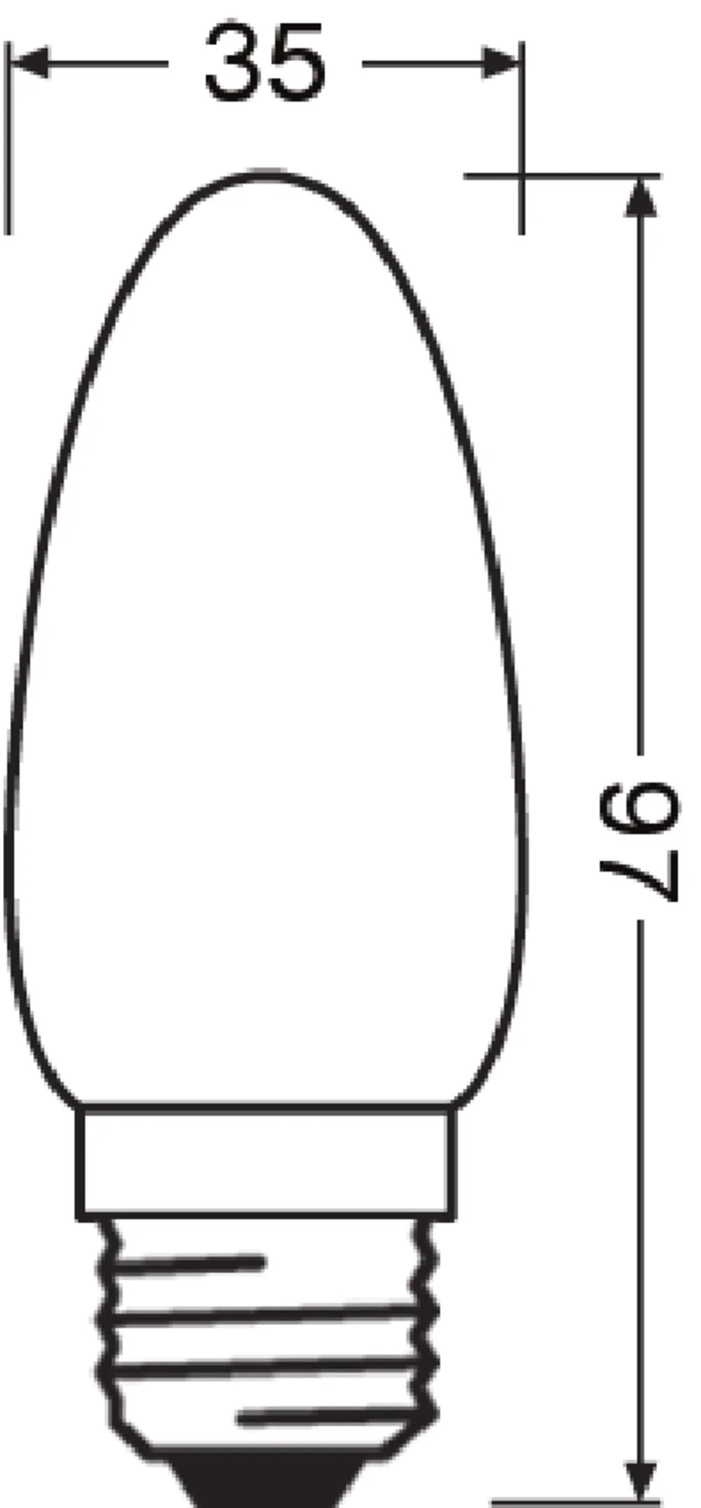OSRAM LED STAR RETROFIT opaco CLB non dimmerabile 4W E27 470LM, E27 - Image 3