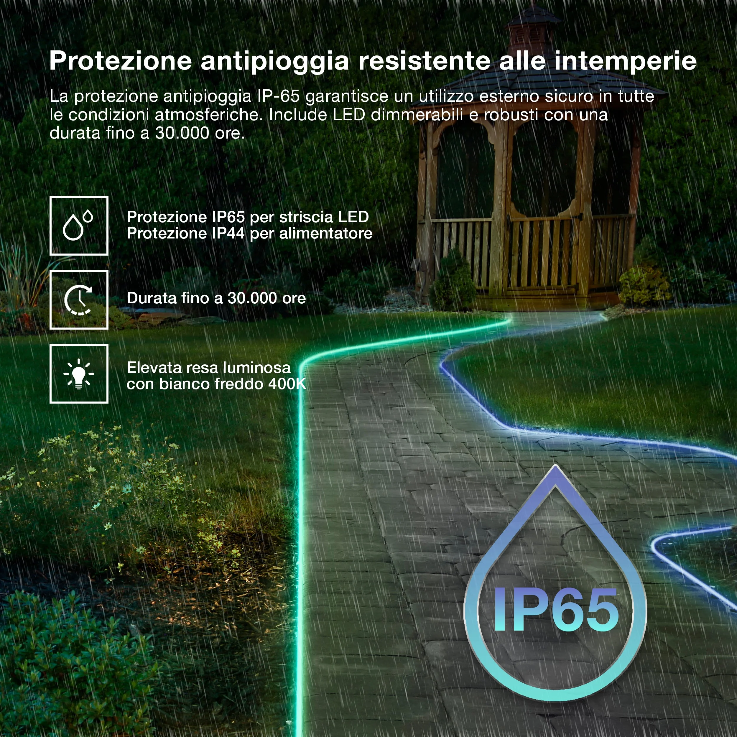 OSRAM STRISCIA LED FLESSIBILE DA ESTERNO IP65 Bianco freddo 4000K 20M IP65 - Image 7