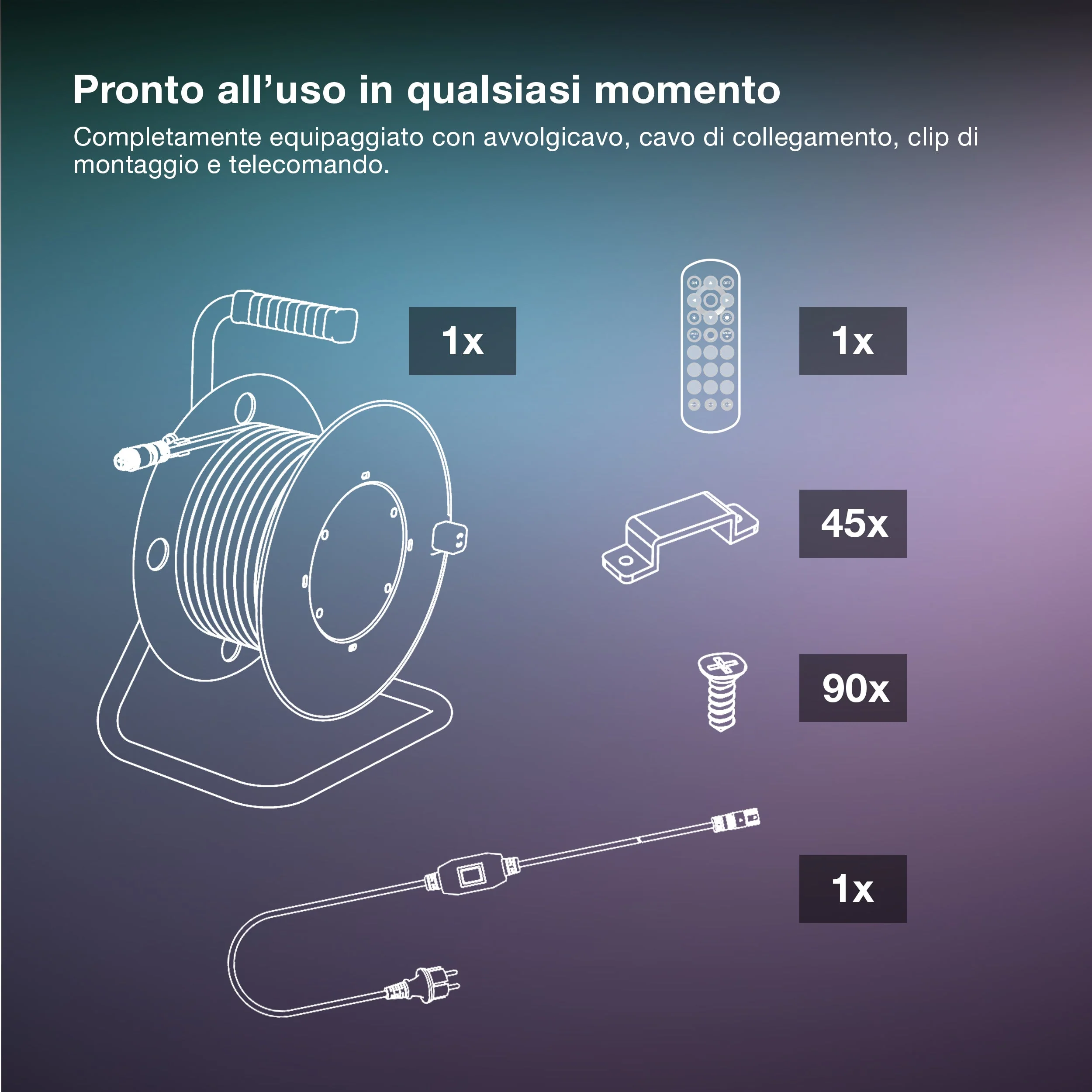 OSRAM STRISCIA LED FLESSIBILE DA ESTERNO RGB 15M TELECOMANDO - Image 9