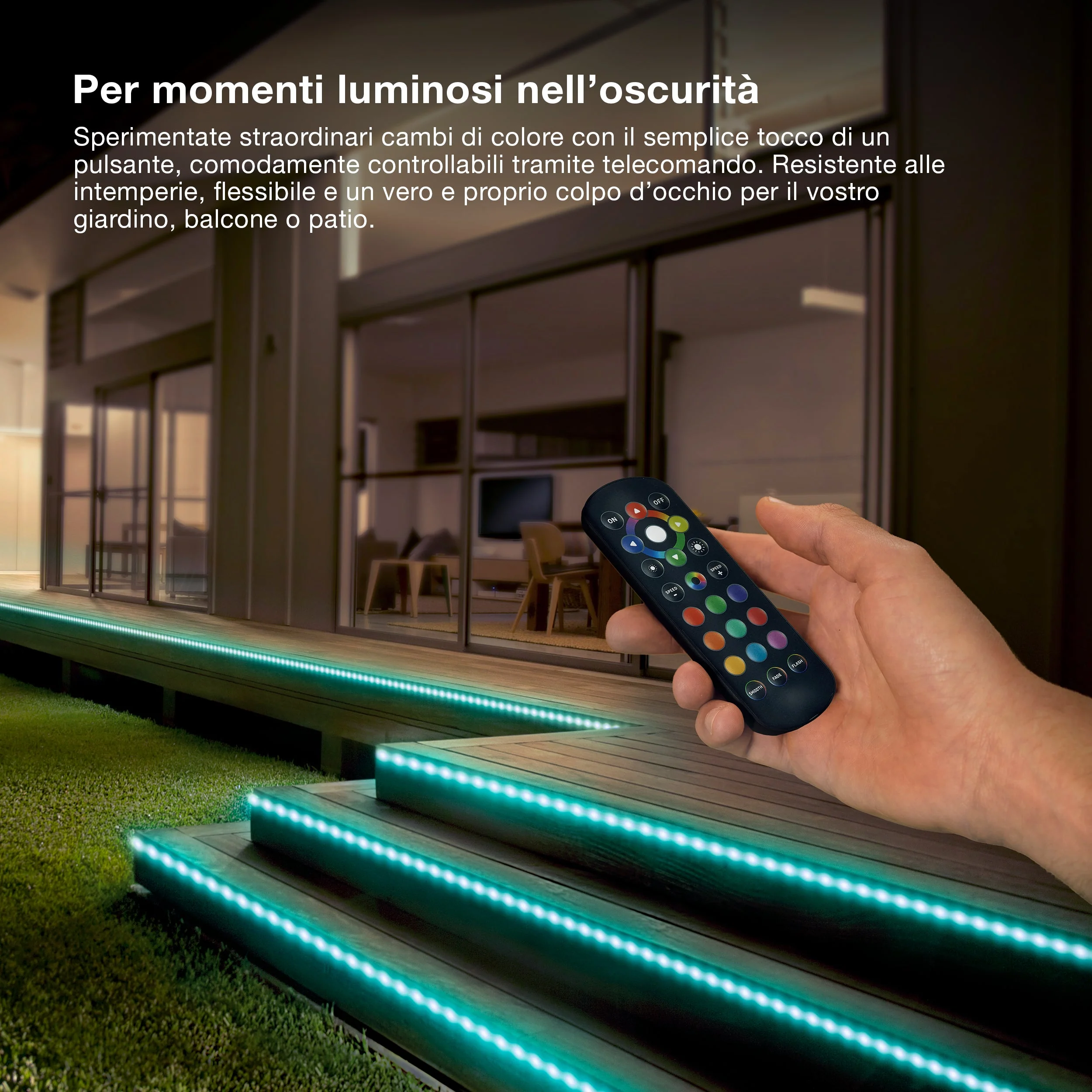 OSRAM STRISCIA LED FLESSIBILE DA ESTERNO RGB 20M IP65 TELECOMANDO - Image 3