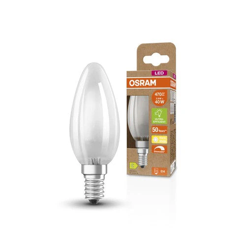 OSRAM SUPERSTAR+ CLASSIC B GLFR 40 Lampadina LED, 2,9W, 470lm, Bianco caldo, E14 - Image 2