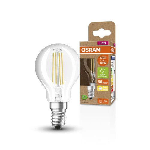 OSRAM SUPERSTAR+ CLASSIC P FIL 40 Lampada LED, 2,5W, 470lm, Bianco caldo, E14 - Image 2