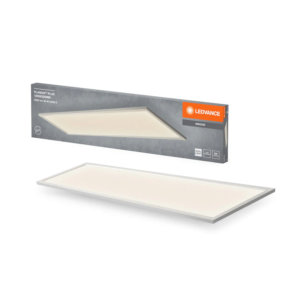LEDVANCE Planon Plus lampada da soffitto, 36W, 1200x300mm, 4000K