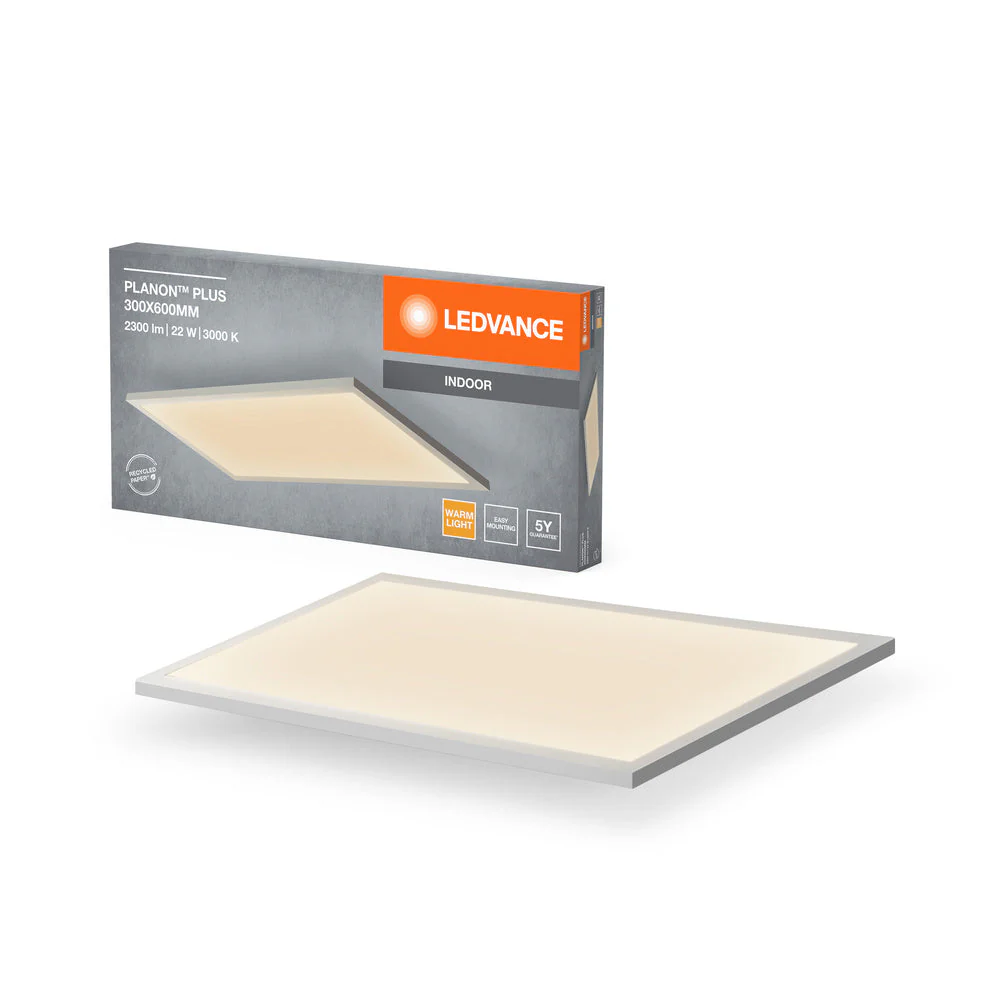 LEDVANCE Planon Plus lampada da soffitto, 22W, 300x600mm, 3000K