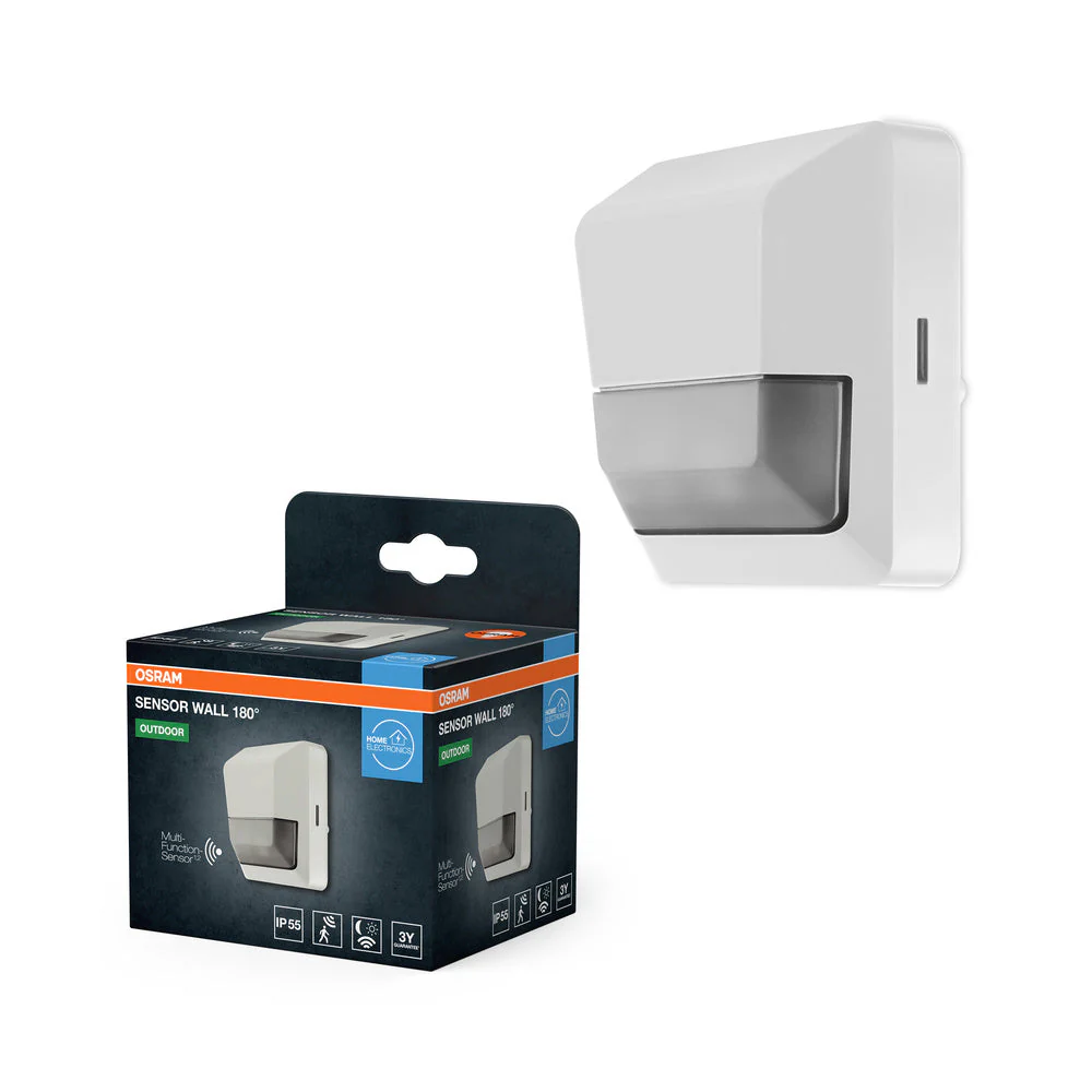 OSRAM Sensore di movimento e luce da parete 180 gradi bianco