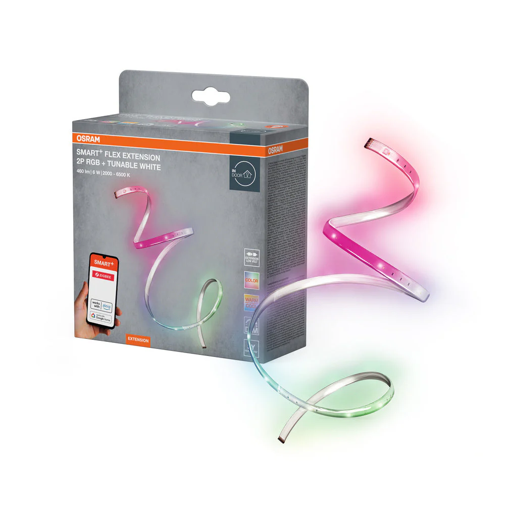 OSRAM Smart+ striscia LED estensione, ZigBee, (2000K - 6500K), controllo colore, lunghezza 2x60cm, set di estensione
