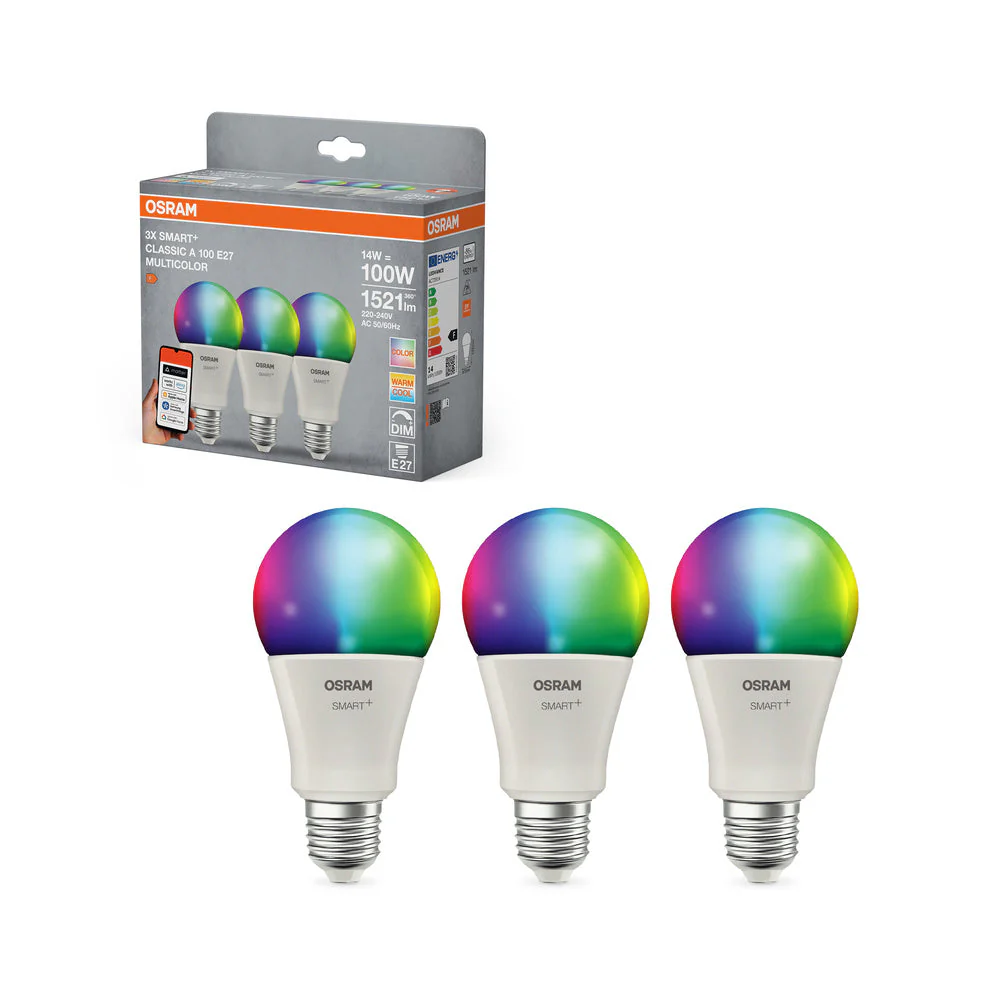 SMART+ MATTER CLASSIC forme Multicolore 14W 827...865 Multicolore E27 TRIPLO PACCO